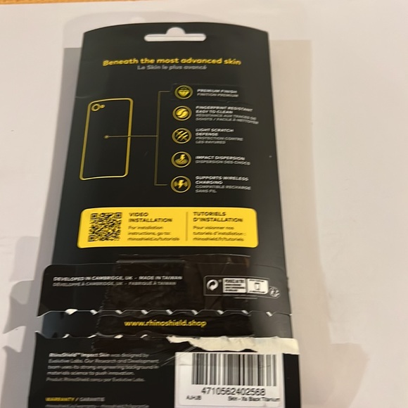 Impact skin for Apple IPhone XS by Rhinoshield. Impact dispersion no fingerprint - Picture 2 of 3